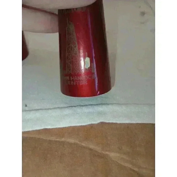 VINTAGE SALT & PEPPER SHAKER SET CHICAGO JOHN HANCOCK CENTER JAPAN BURGUNDY GOLD - Picture 8 of 9